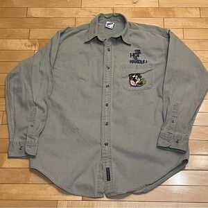 Vintage 90’s Tasmanian Devil Button Down shirt - Size Medium